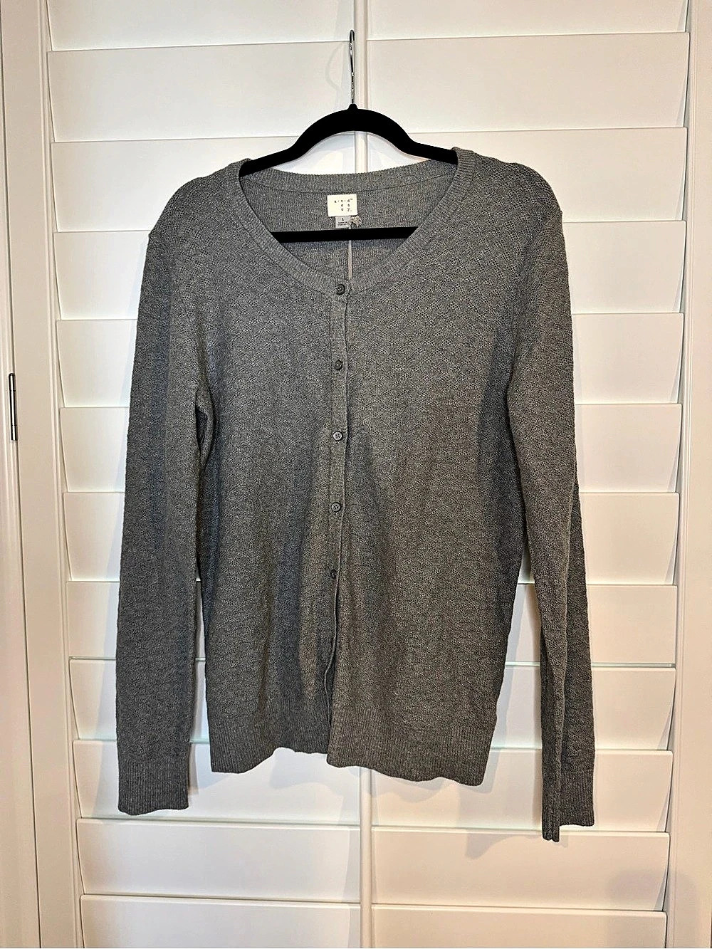 andewy Women's Gray Cardigan Size Large NWT
